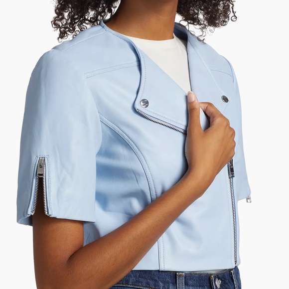 Lamarque Kirsi Cropped Leather Jacket - Picture 3 of 5